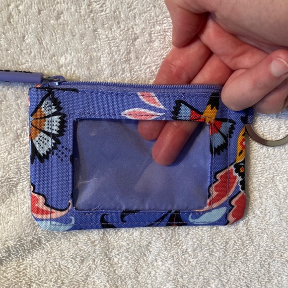 Vera Bradley Wide Lanyard & Zip ID Case in Mural Garden - Picture 7 of 10